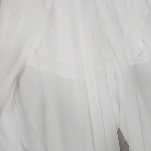 Aqua Swim White Petal Beach Cover Up Pants. S - Picture 8 of 8